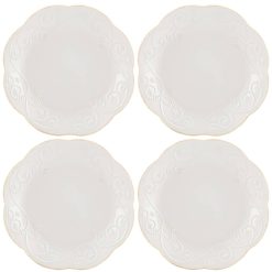 Alternative view of Lenox Premium French Perle White 4-Piece Dessert Set