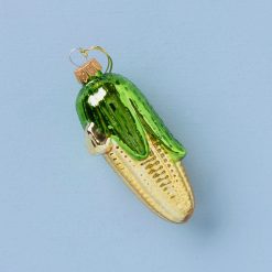 Lenox Premium Retro Blown Glass Corn On The Cob Ornament