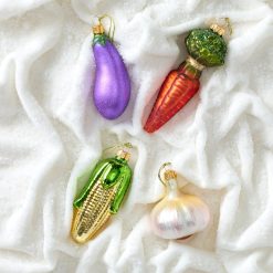 Alternative view of Lenox Premium Retro Blown Glass Eggplant Ornament