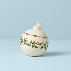 Lenox Premium Holiday Ornament Candy Jar