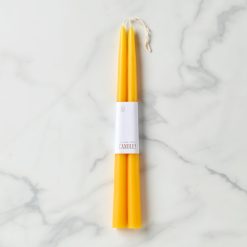 Lenox Premium Dipped Saffron12 Taper Candle, Set of 2