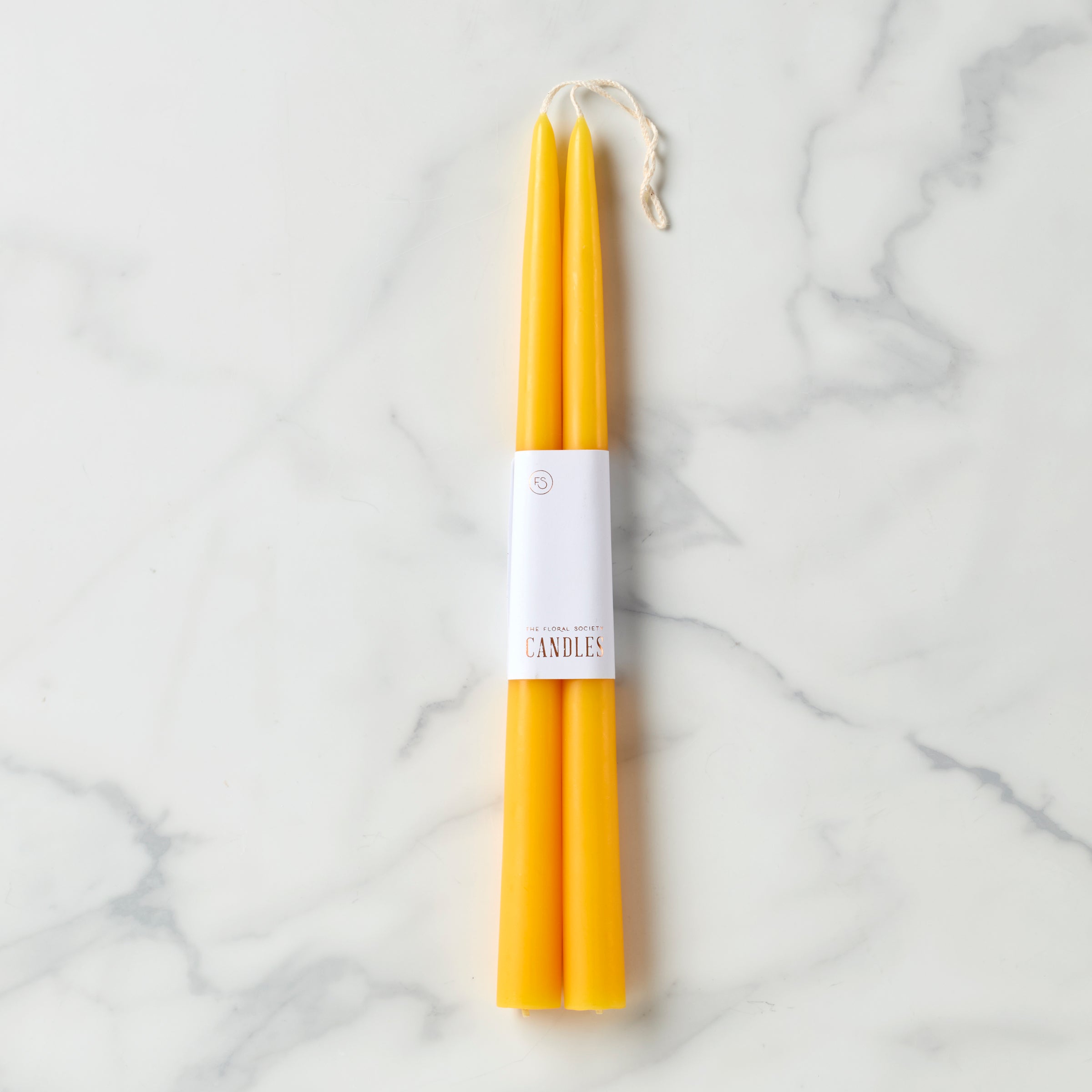 Lenox Premium Dipped Saffron12 Taper Candle, Set of 2