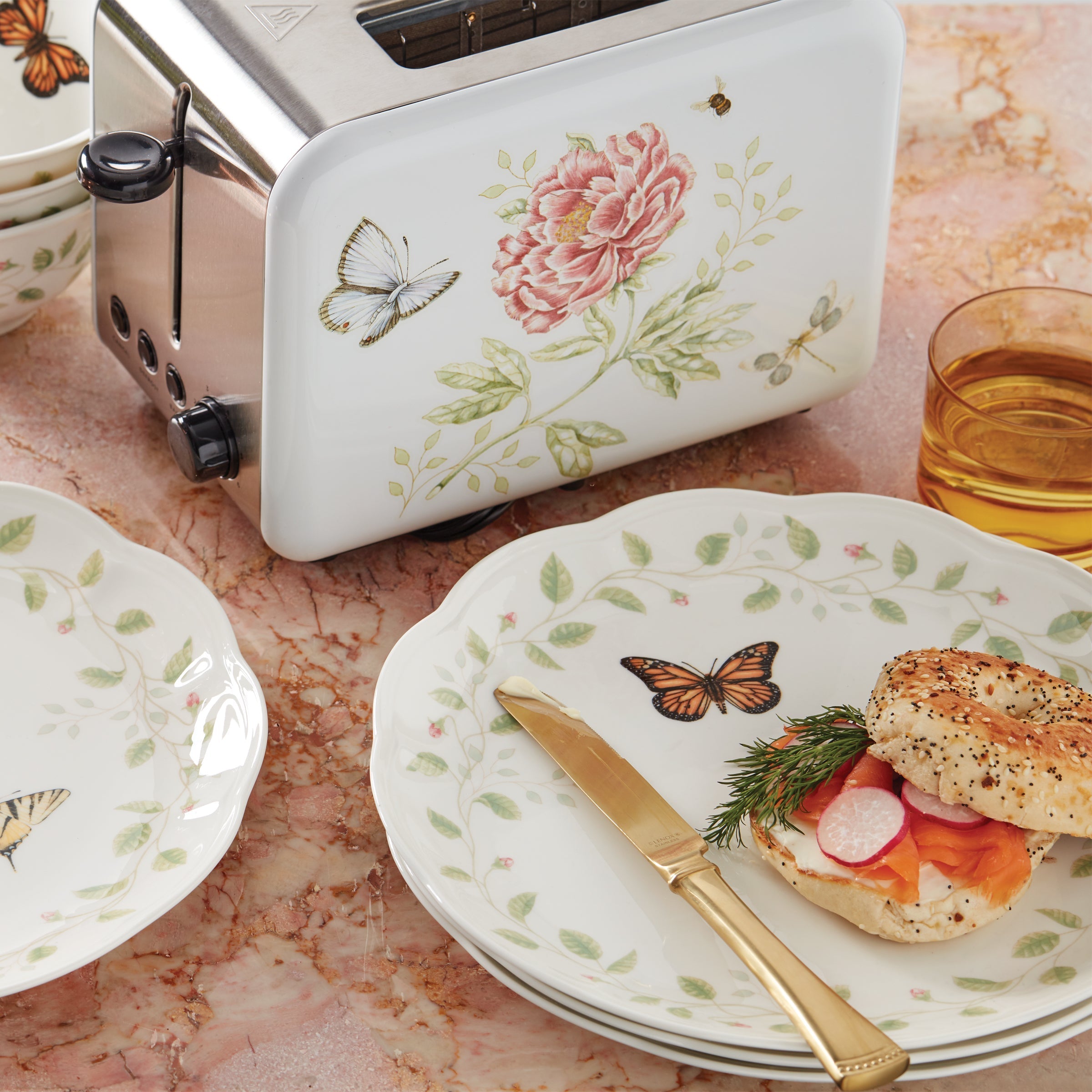 Lenox Premium Butterfly Meadow Vines Dinner Plates, Set of 4 - Image 2