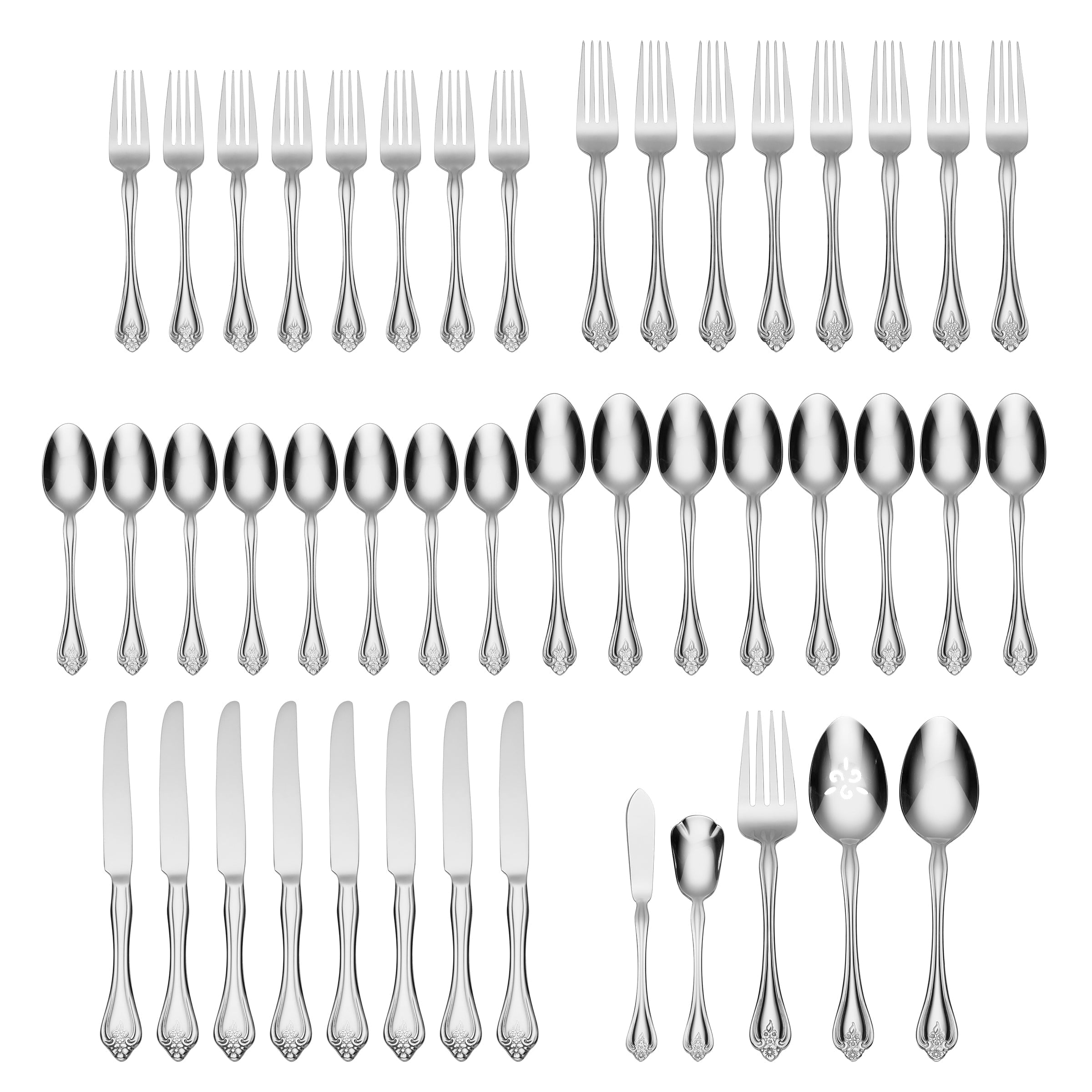 Lenox Premium Boutonniere 45-Piece Flatware Set - Image 2