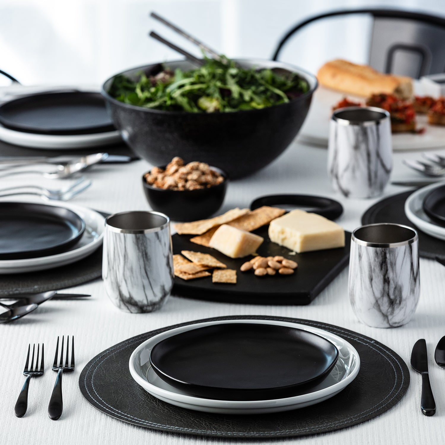 Lenox Premium Poet Black Satin 20-Piece Flatware Set - Image 7