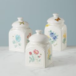 Alternative view of Lenox Premium Butterfly Meadow 3-Piece Canister Set