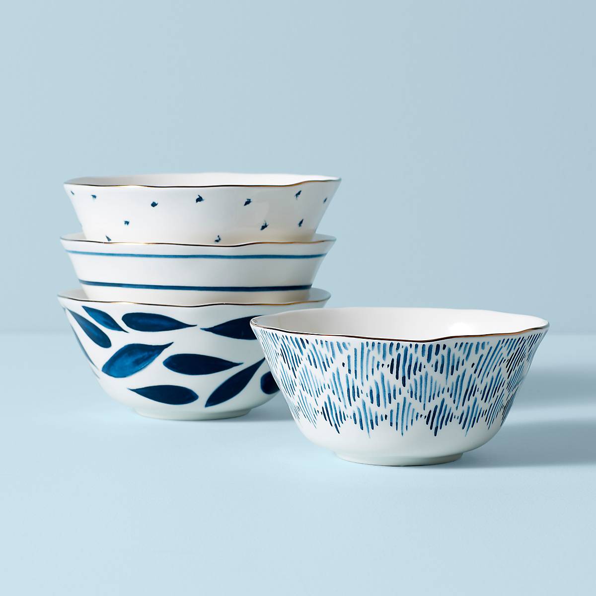 Lenox Premium Blue Bay All-Purpose Bowls, Set of 4