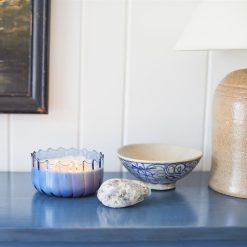 Alternative view of Lenox Premium Ripple Peppered Indigo 12oz Candle