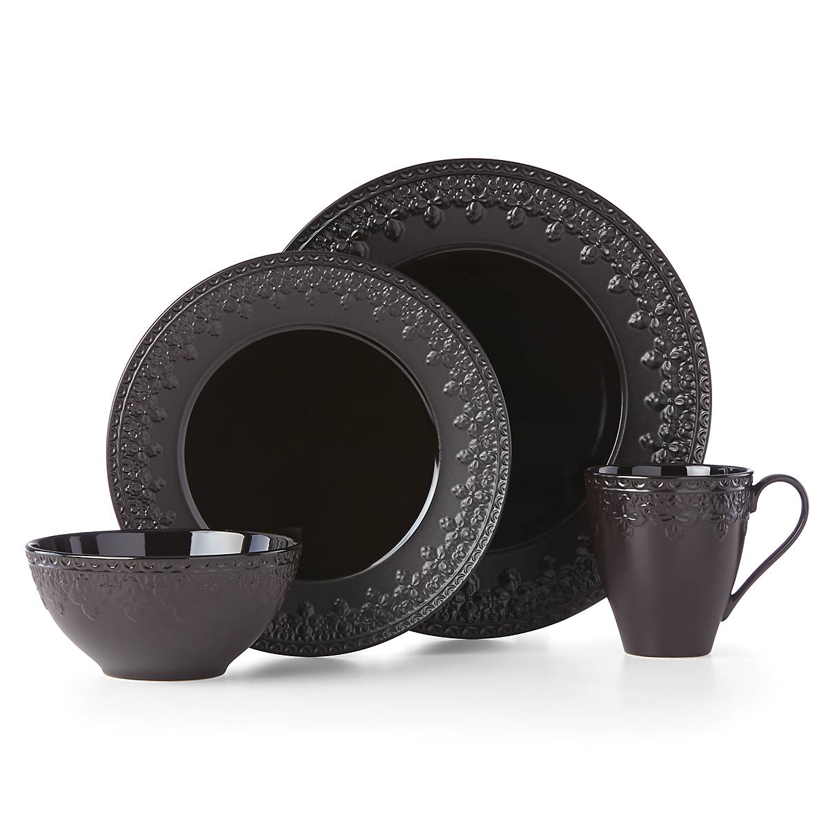 Lenox Premium Chelse Muse Fleur Black All-Purpose Bowls, Set of 4 - Image 8