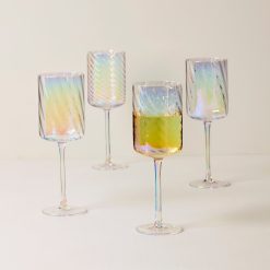 Alternative view of Lenox Premium Tuscany Classics Iridescent White Wine Glasses, Set of 4