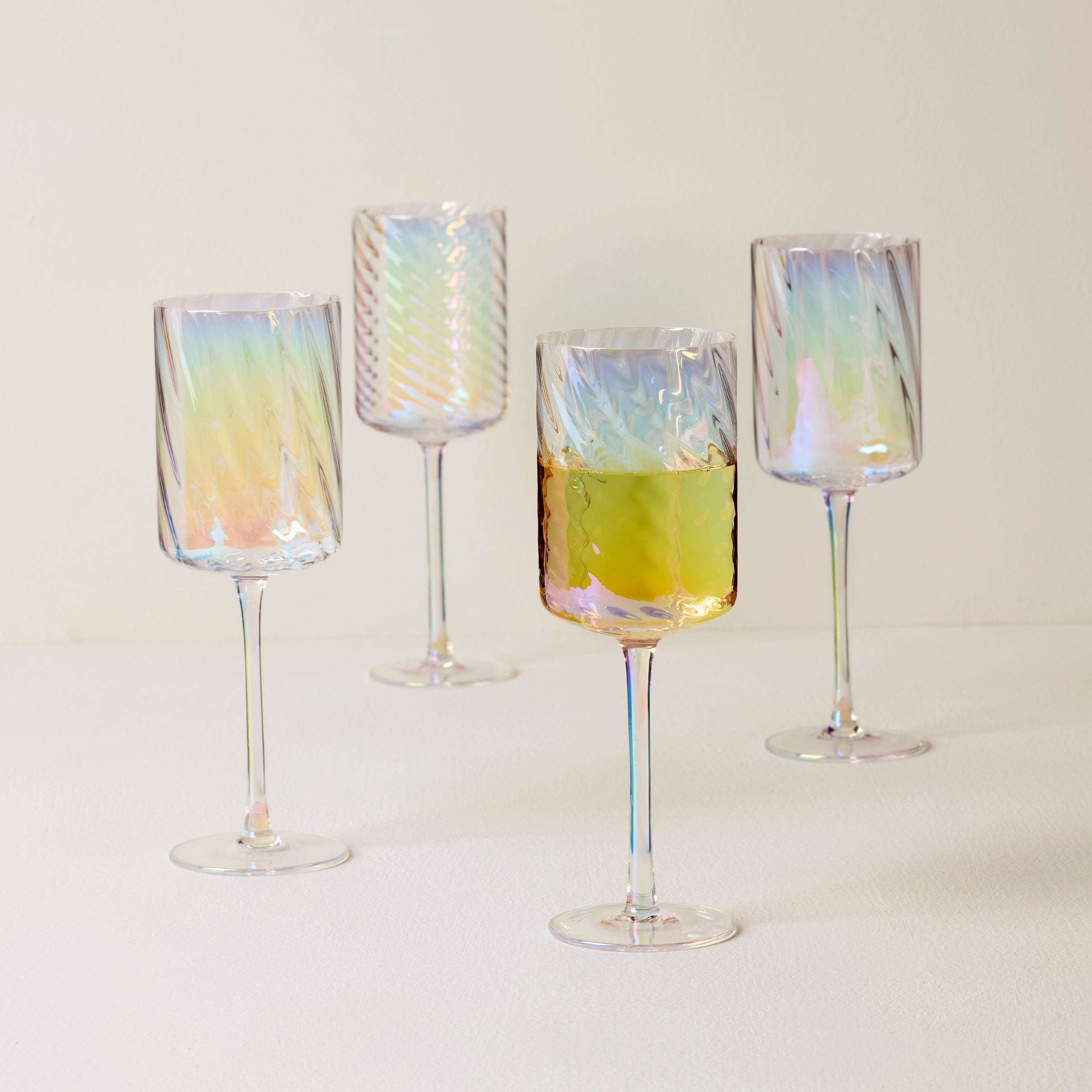 Lenox Premium Tuscany Classics Iridescent White Wine Glasses, Set of 4 - Image 2