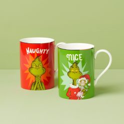 Lenox Premium Merry Grinchmas Naughty & Nice Mug Set