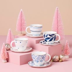 Alternative view of Lenox Premium Blue Bay 8-Piece Espresso Cup & Saucer Set