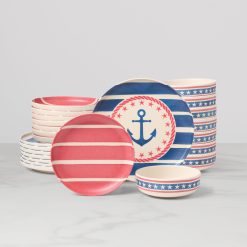 Lenox Premium 24 Seven Melamine Aweigh We Go 24-Piece Dinnerware Set