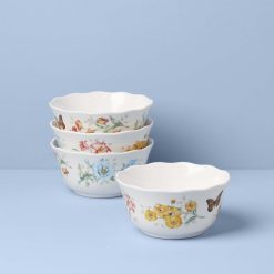 Lenox Premium Butterfly Meadow Melamine All-Purpose Bowls, Set of 4