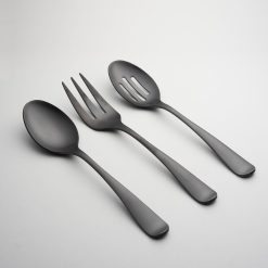 Lenox Premium Rhiannon Black Satin 3-Piece Hostess Set