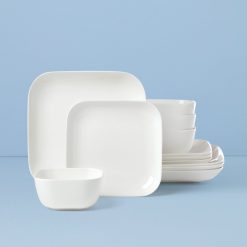 Lenox Premium Studio 1414 Square 12-Piece Dinnerware Set