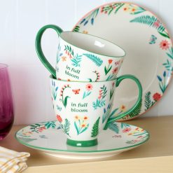 Alternative view of Lenox Premium First Blooms Green Mugs, Set of 2
