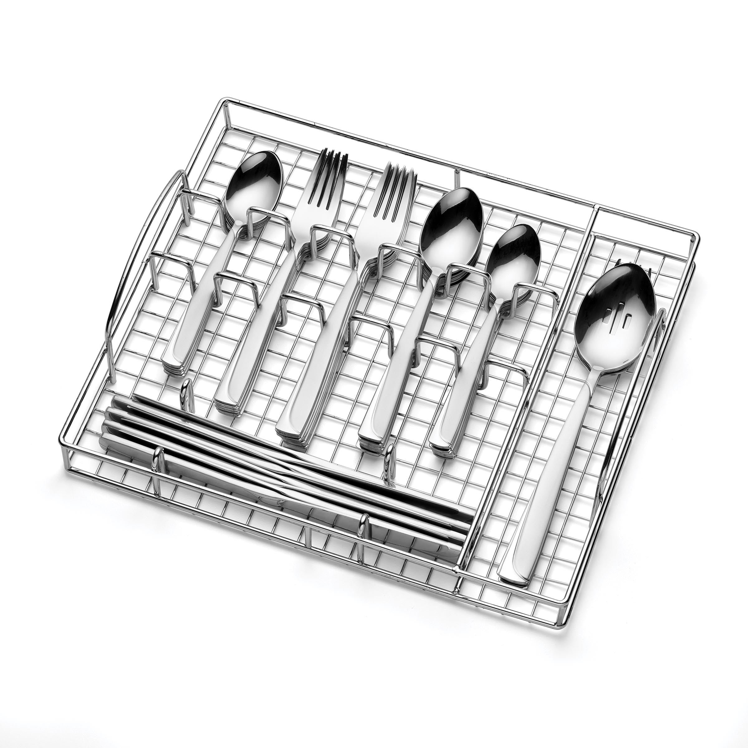 Lenox Premium Madeline 51-Piece Flatware Set with Caddy - Image 3