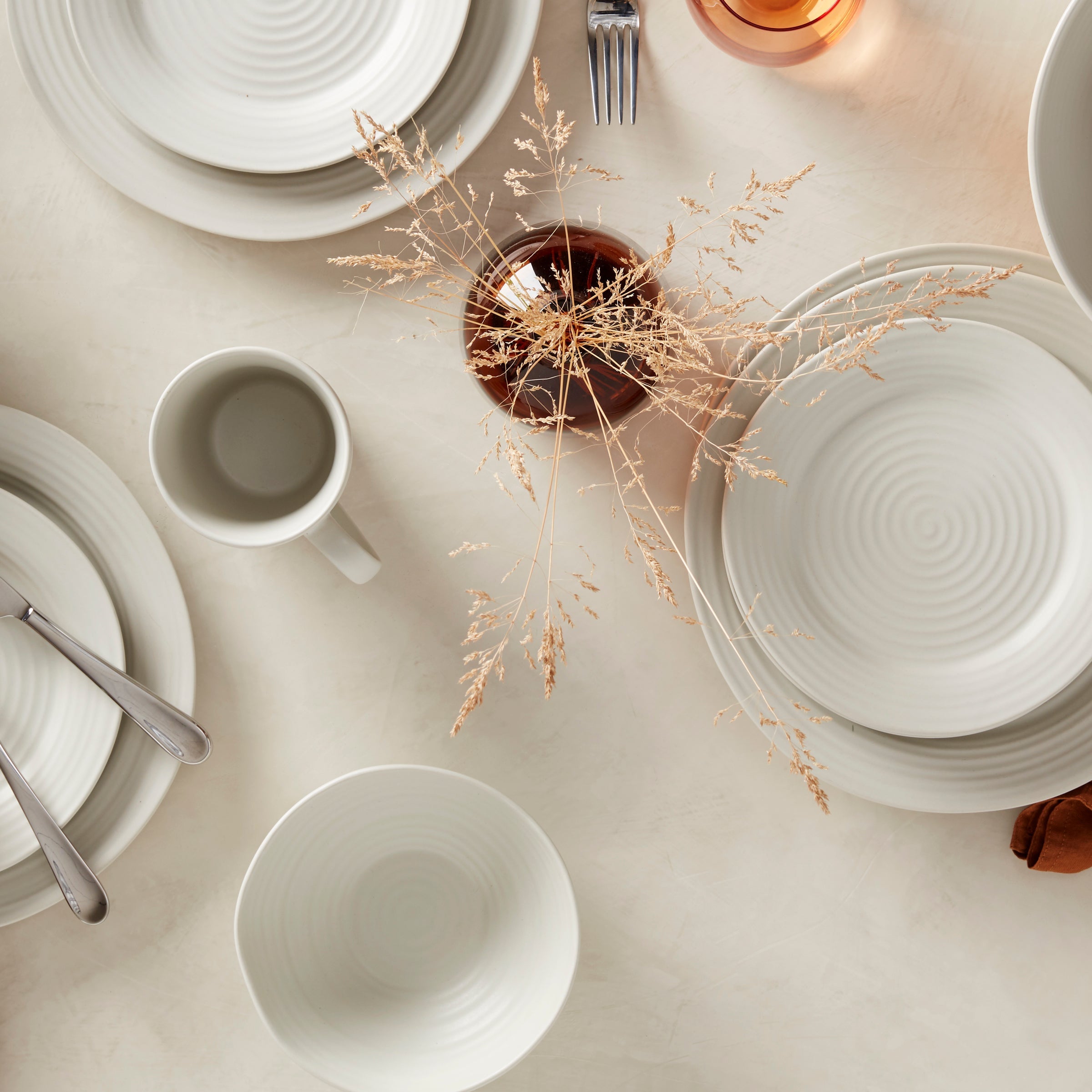 Lenox Premium Ridge White 12-Piece Dinnerware Set - Image 12