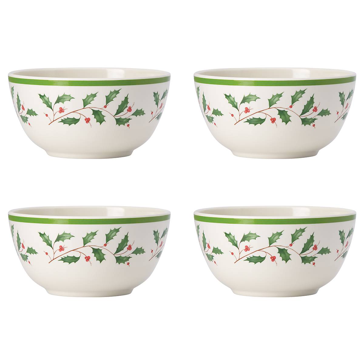 Lenox Premium Holiday Melamine All-Purpose Bowls, Set of 4 - Image 2