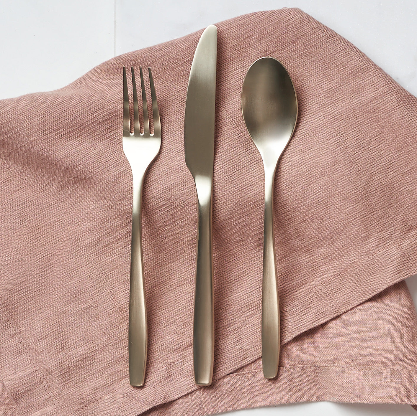 Lenox Premium Averie Champagne Satin 20-Piece Flatware Set