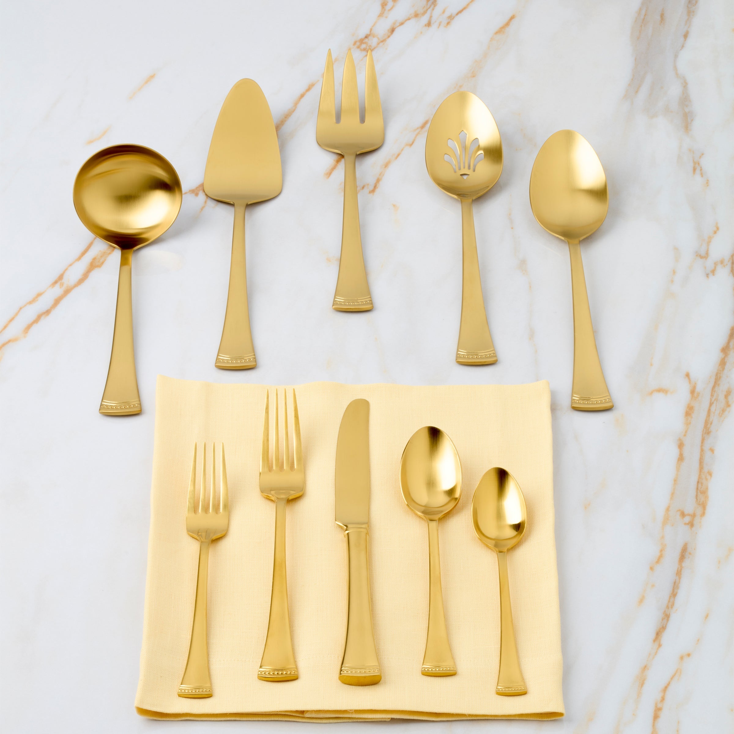 Lenox Premium Portola Gold Satin 5-Piece Hostess Set - Image 2
