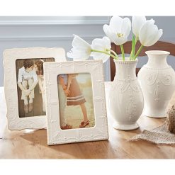 Alternative view of Lenox Premium French Perle White 5x7 Photo Frame