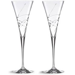 Lenox Premium Adorn Crystal 2-Piece Toasting Flute Set