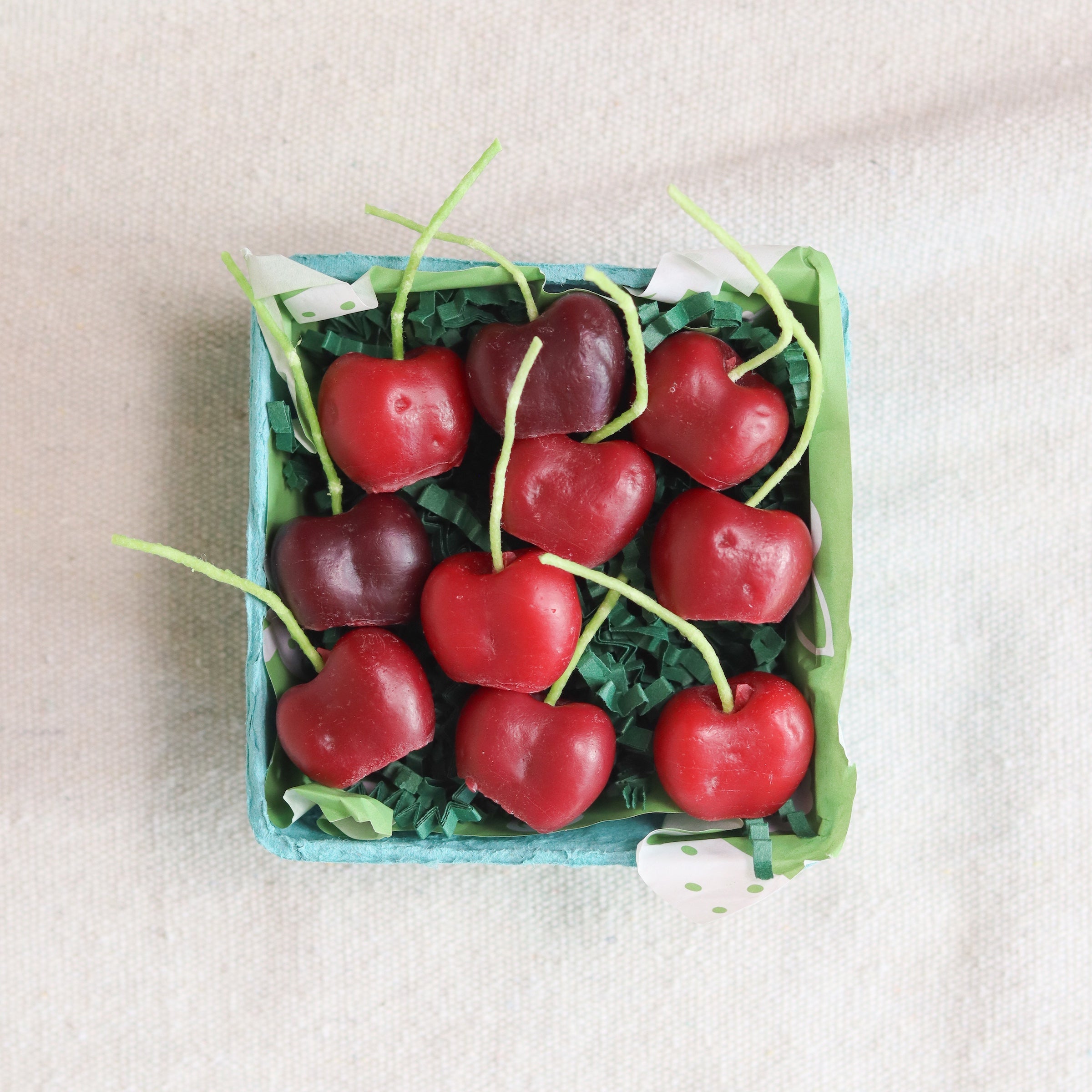 Lenox Premium Dark Red Cherry Beeswax Birthday Candles - Image 2