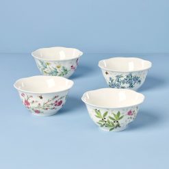 Alternative view of Lenox Premium Butterfly Meadow Herbs Rice Bowls, Set of 4