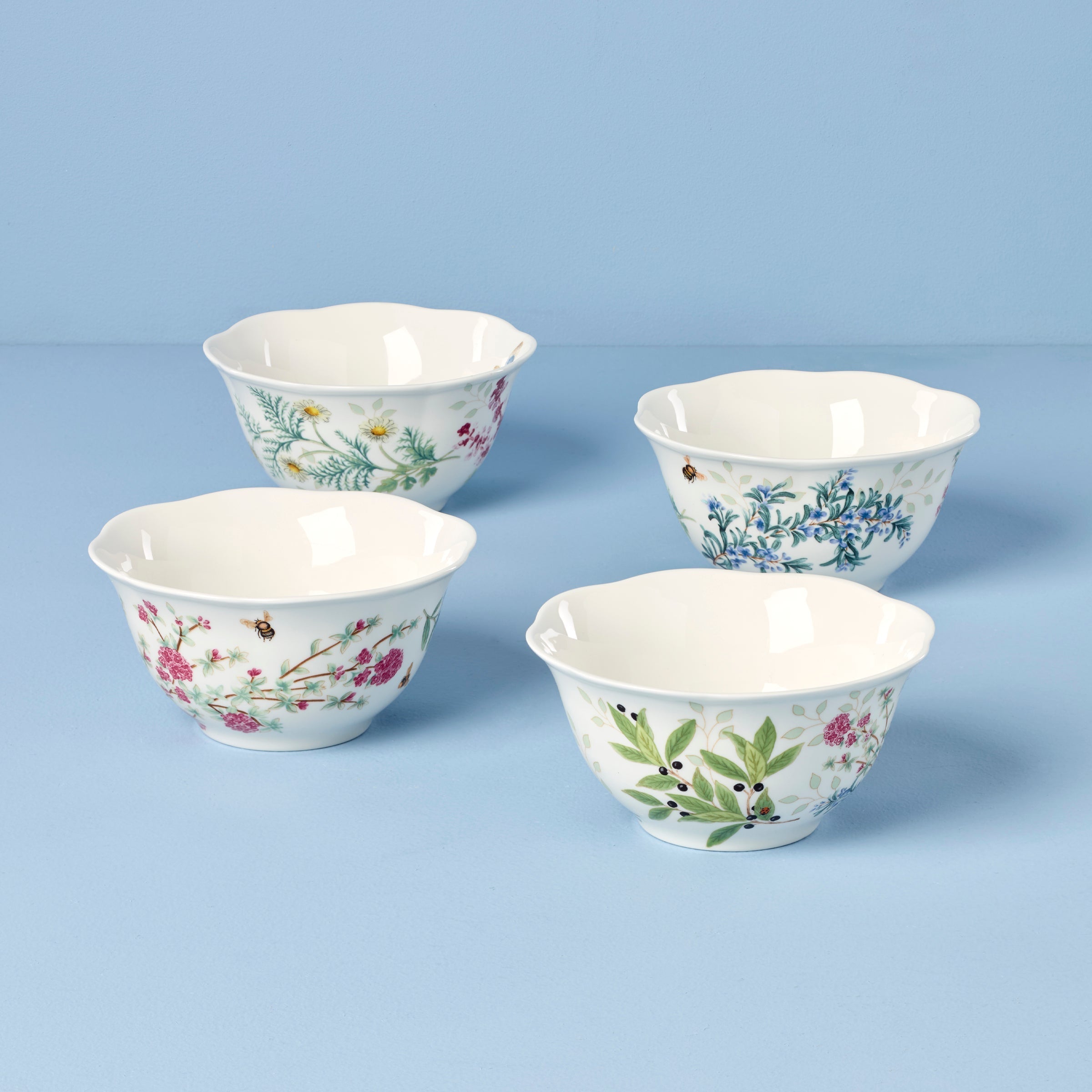 Lenox Premium Butterfly Meadow Herbs Rice Bowls, Set of 4 - Image 2