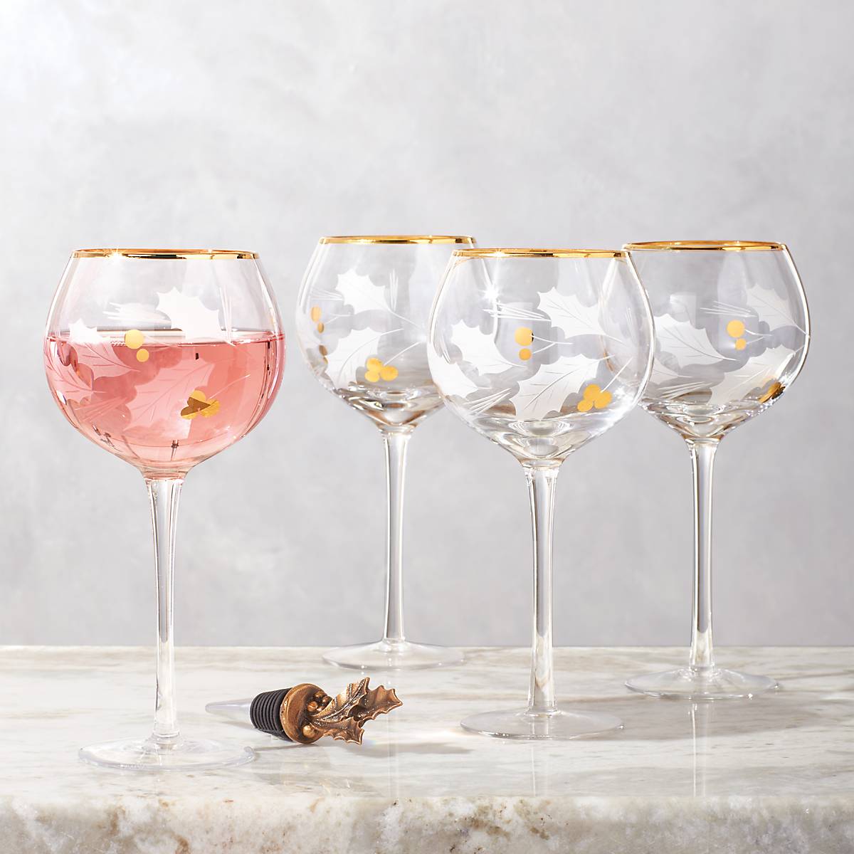 Lenox Premium Holiday Gold Balloon Glasses, Set of 4 - Image 4