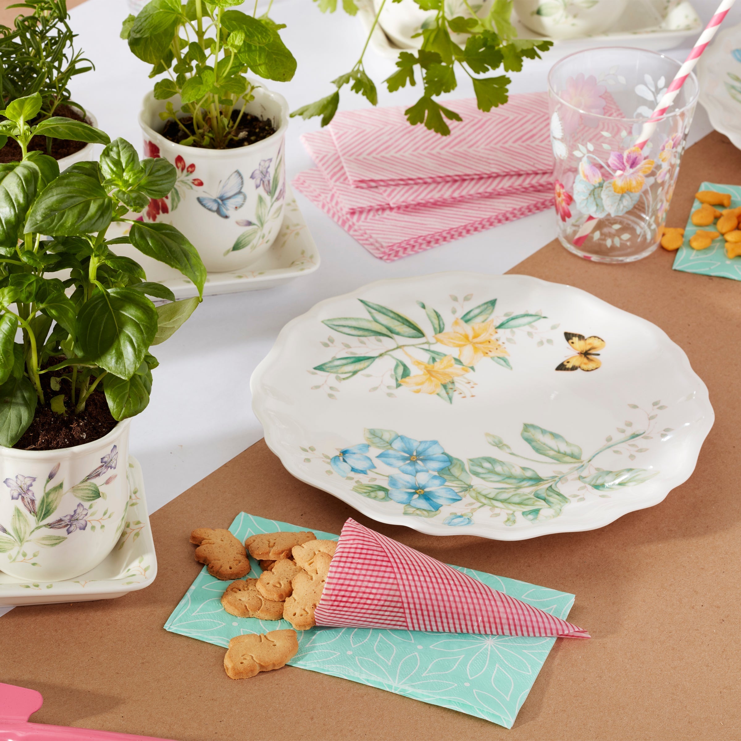 Lenox Premium Butterfly Meadow Melamine Dinner Plates, Set of 4 - Image 5