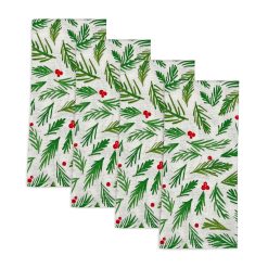 Lenox Premium Bayberry Merry & Bright Dinner Napkins, Set of 4
