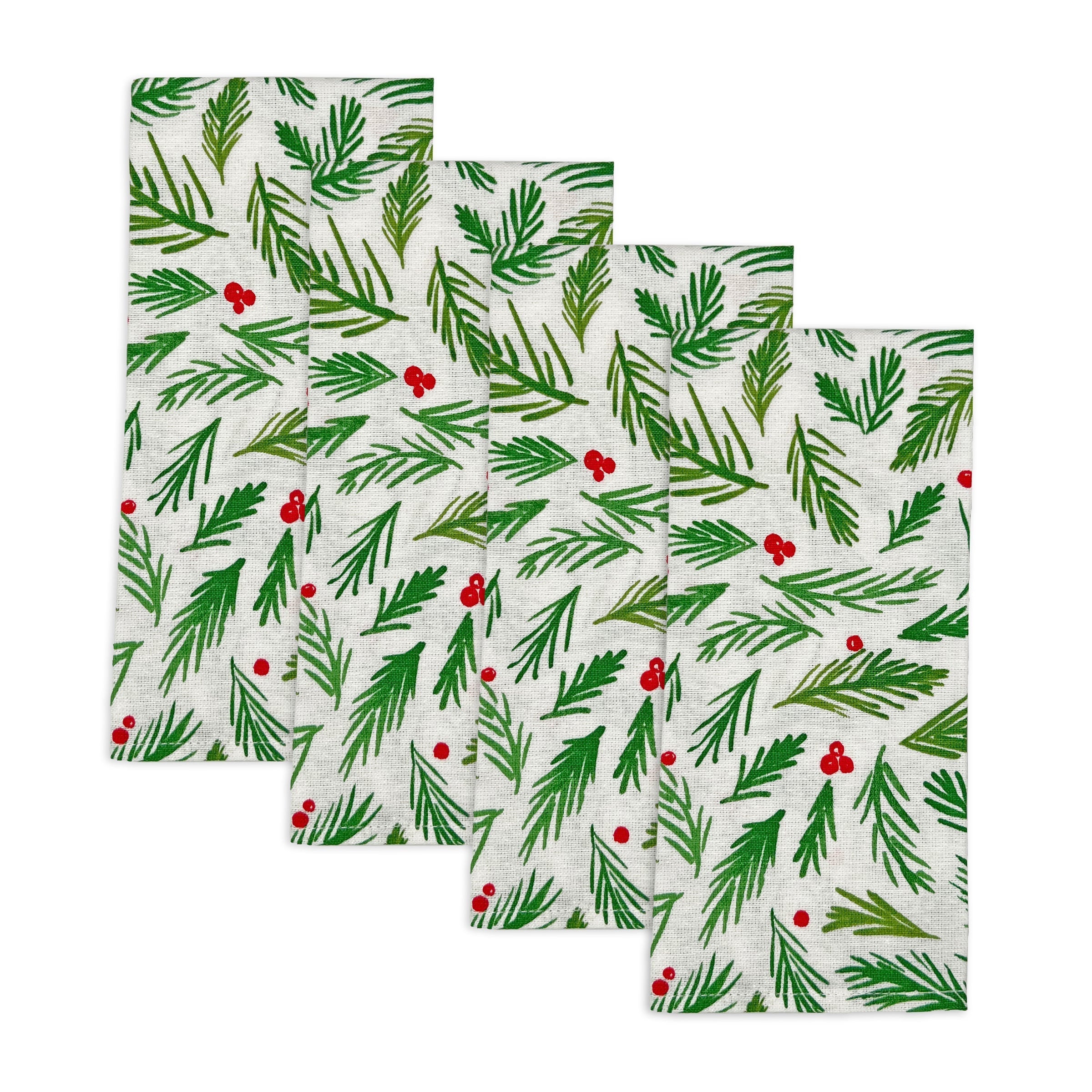 Lenox Premium Bayberry Merry & Bright Dinner Napkins, Set of 4