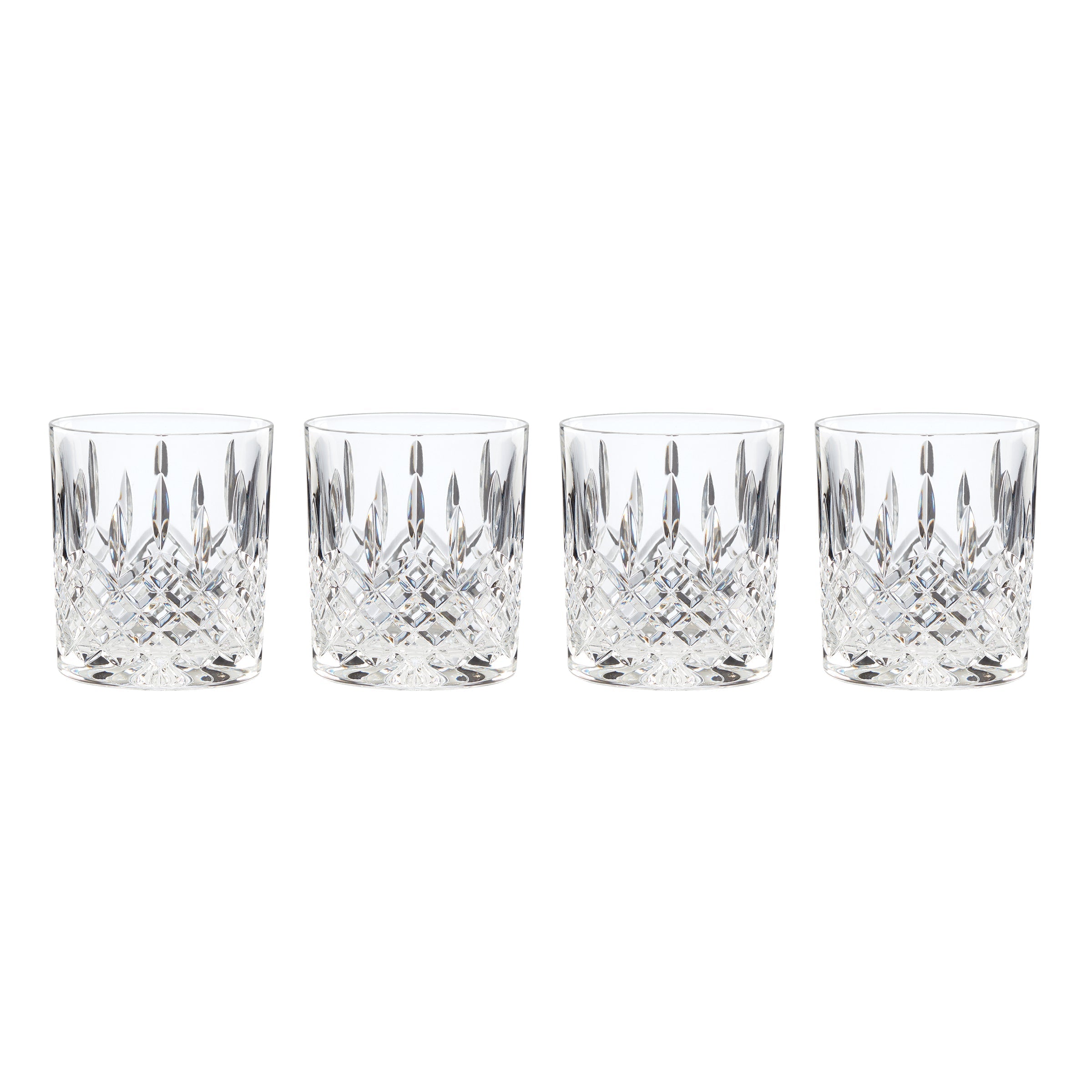 Lenox Premium Hamilton Crystal Double Old Fashion Glasses, Set of 4