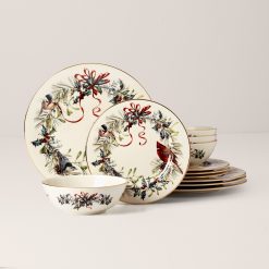 Lenox Premium Winter Greetings 12-Piece Dinnerware Set