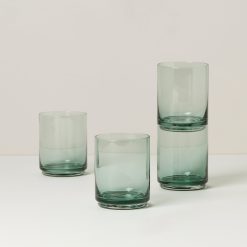Lenox Premium Tuscany Classics Stackable Green Tall Glasses, Set of 4