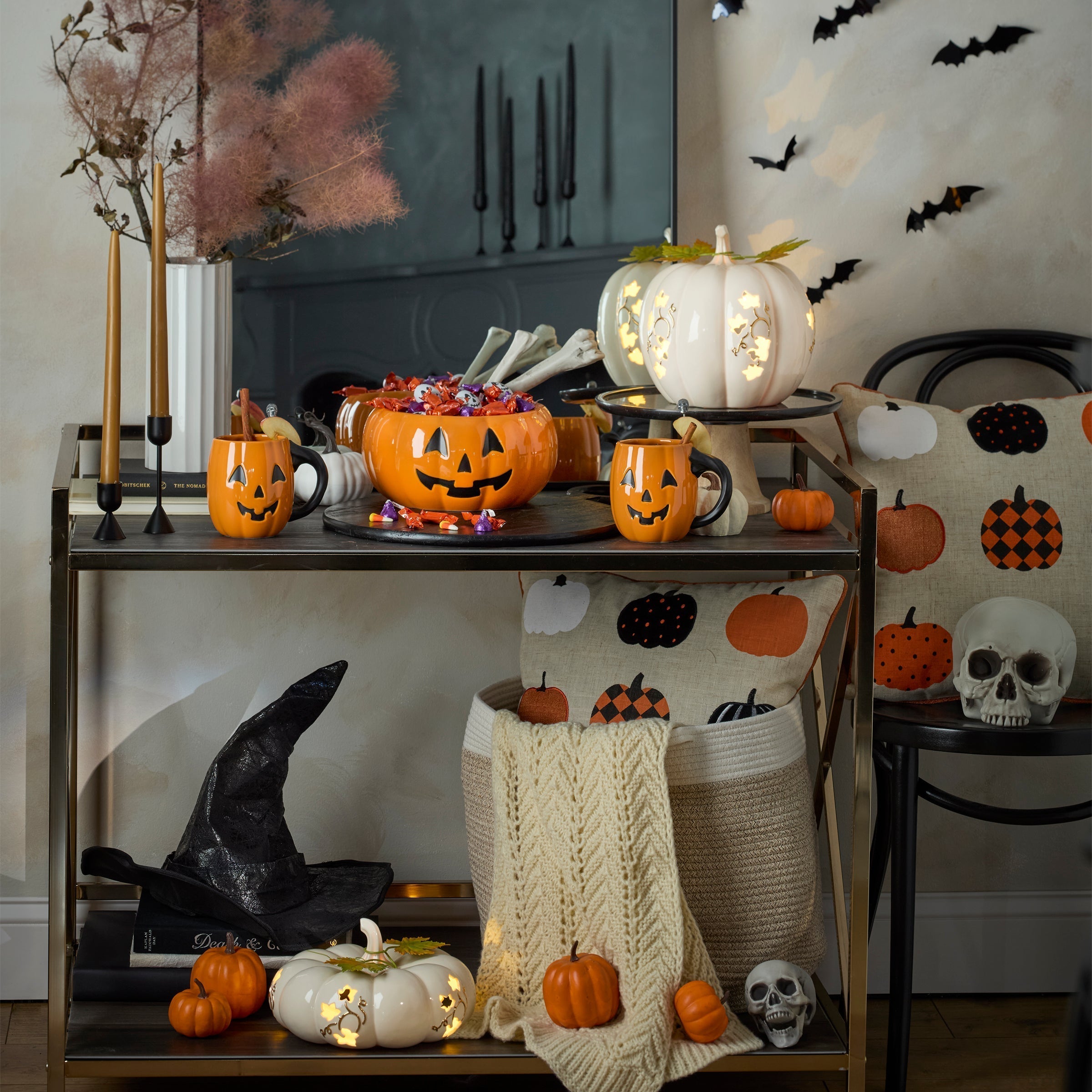 Lenox Premium Halloween Figural Pumpkin Mugs, Set of 4 - Image 3