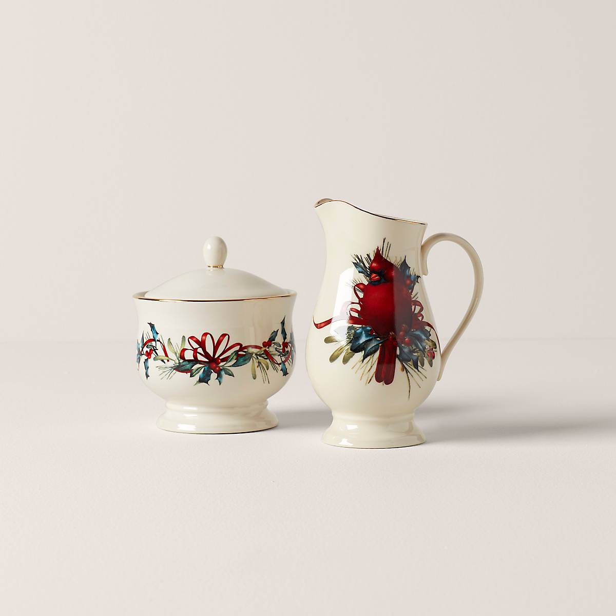 Lenox Premium Winter Greetings Sugar & Creamer Set