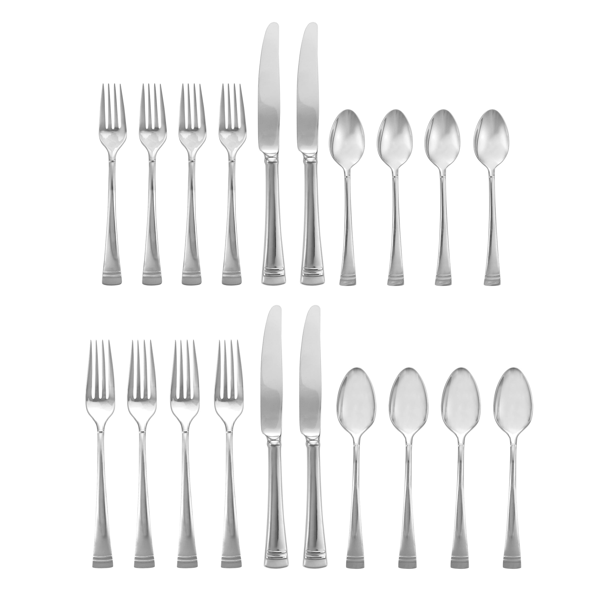 Lenox Premium Federal Platinum 20-Piece Flatware Set - Image 3
