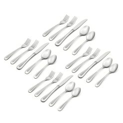 Alternative view of Lenox Premium Satin Sand Dune 20-Piece Flatware Set