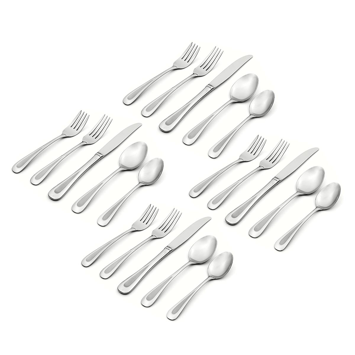 Lenox Premium Satin Sand Dune 20-Piece Flatware Set - Image 2
