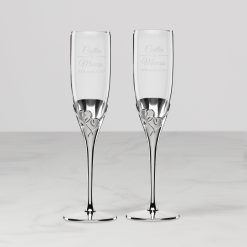 Lenox Premium Personalized True Love 2-Piece Toasting Flute Set