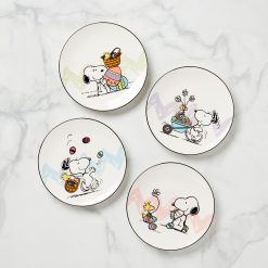 Lenox Premium Snoopy Easter Accent Plates, Set of 4