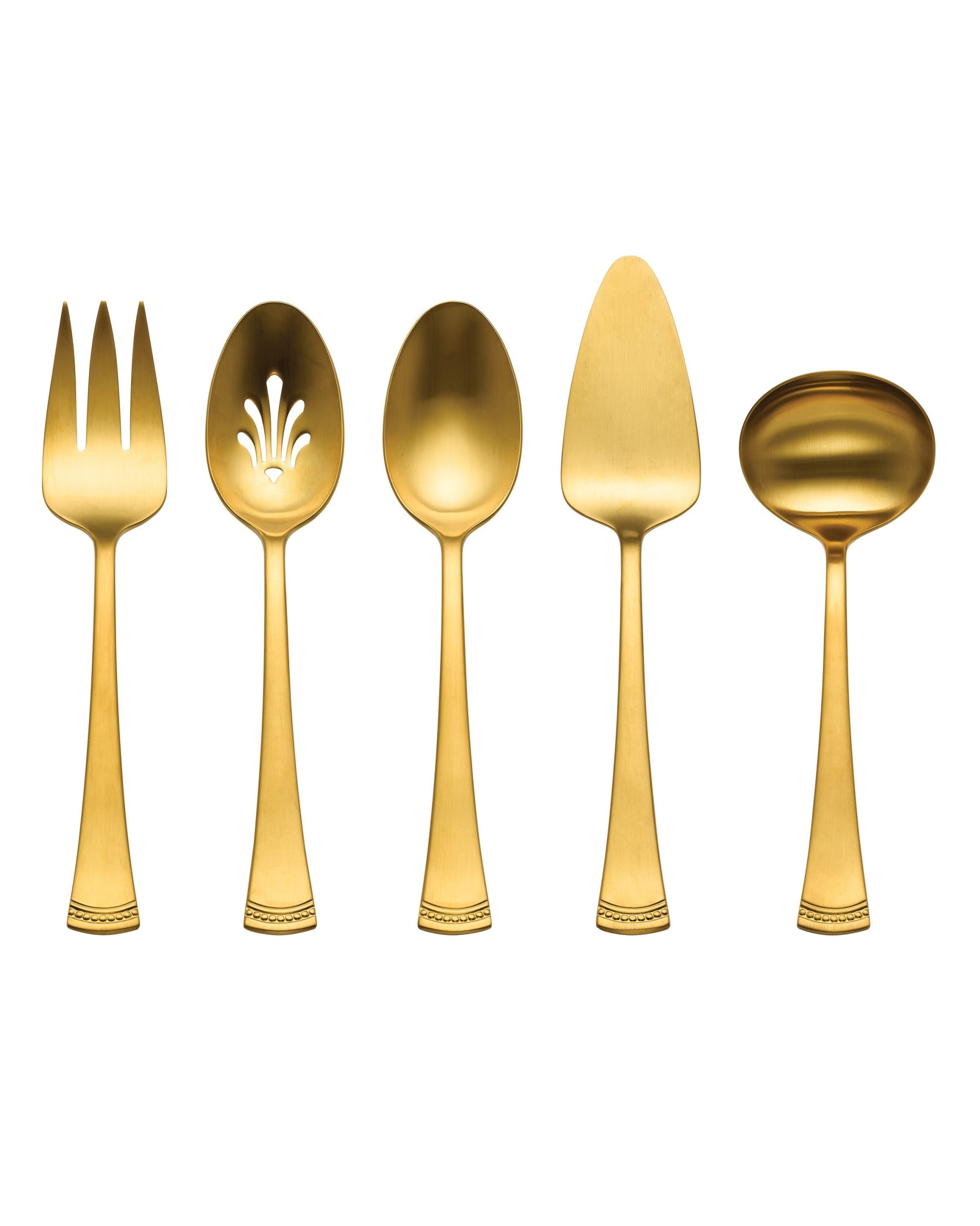 Lenox Premium Portola Gold Satin 5-Piece Hostess Set - Image 3