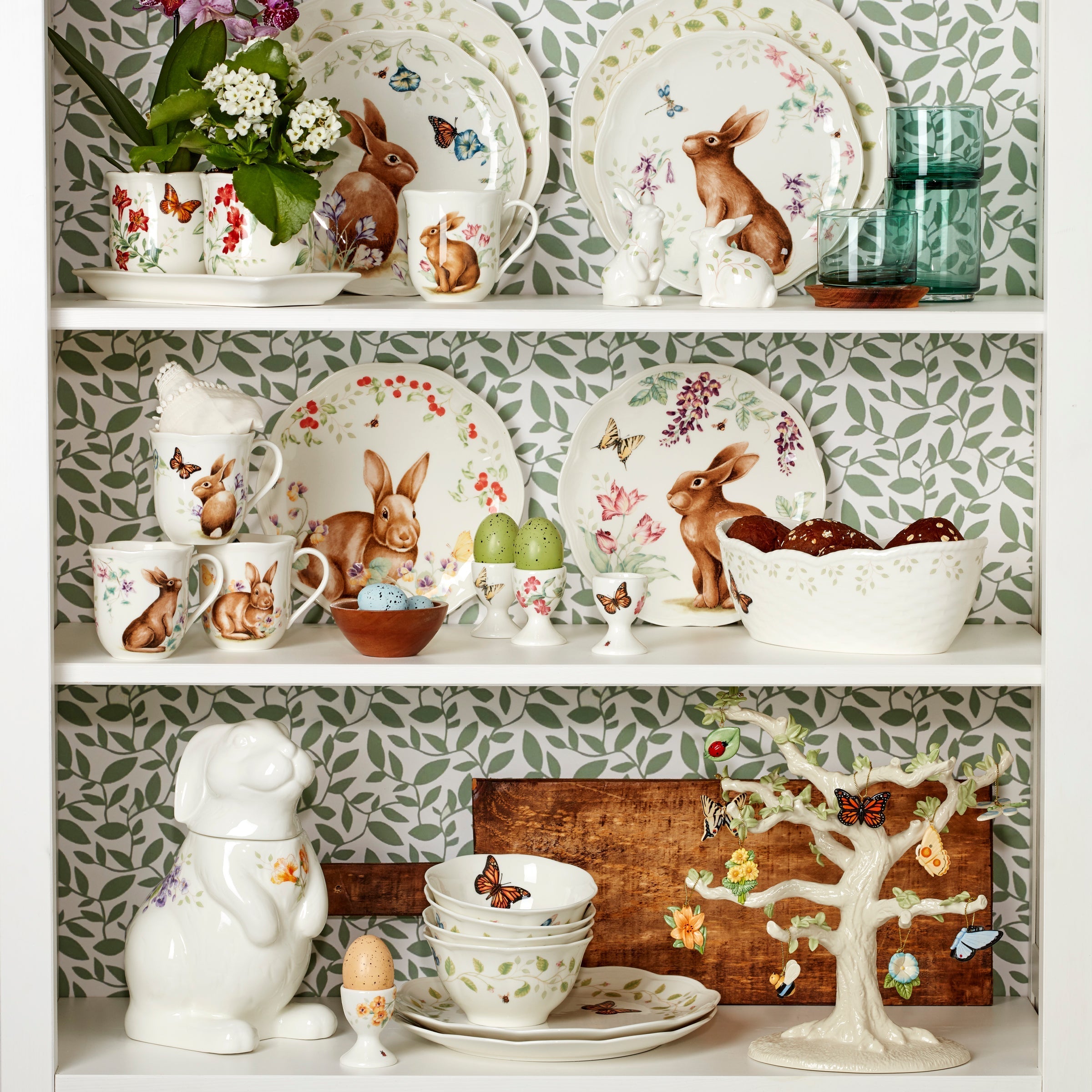 Lenox Premium Butterfly Meadow Bunny Mugs, Set of 4 - Image 3
