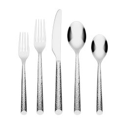 Lenox Premium Elsa Hammered 20-Piece Flatware Set