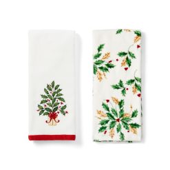 Lenox Premium Holiday Tree Kitchen Towels, Set of 2